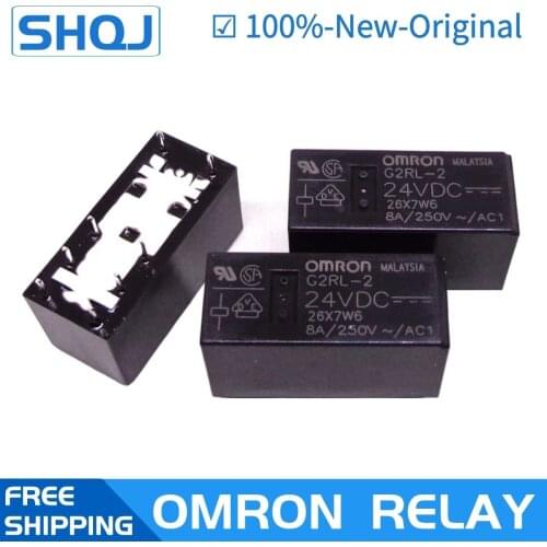 OMRON RELAY G2RL-2 12VDC G2RL-2 24VDC G2RL-2 48VDC G2RL-2 12V 24V 48V 8A Brand new and original relay