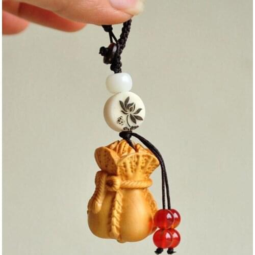 Boxwood carving, purse, keychain, woodcarving accessories