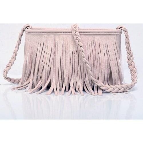 PU Leather Luxury Designer Handbags for Women 2021 Fashion Girl Female Casual Shopper Weave Tassel Envelope Zipper Crossbody Bag