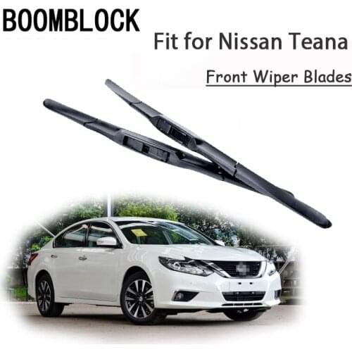 BOOMBLOCK 2PCS High Quality Front Windshield Wiper Blades For 2003-2018 Nissan Teana Accessories