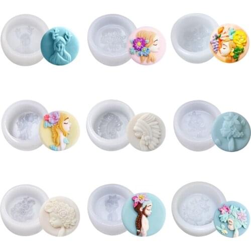 3D Girl Silicone Mold for Baking Cake Candy Fondant Mould Chocolate Decorating Soap Candle Epoxy Making