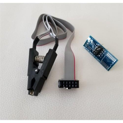 DASH Programmer Testing EEprom IC Clamp SOIC8 SOIC 8 SOP8 SOP Clip Cable Cord & Adapter For 24 93 25 26 Series Chip