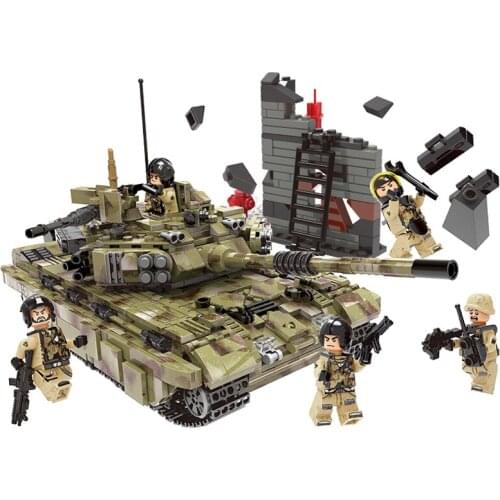 XINGBAO 06015 Military Series The Scorpio Tiger Tank Set Building Blocks Bricks Toys Educational Christmas Gifts