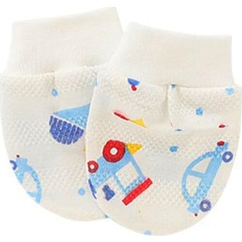 1 Pair Cotton Baby Infant Anti Scratching Gloves Newborn Protection Face Mittens P31B