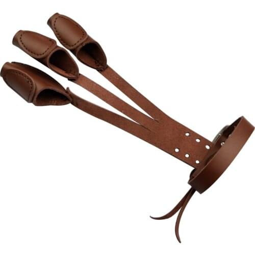 1Pcs Archery Glover 3 Finger Glover For Adult Traditional Shooting Bow Finger Tabs Protective Shooting Free Shipping Leather