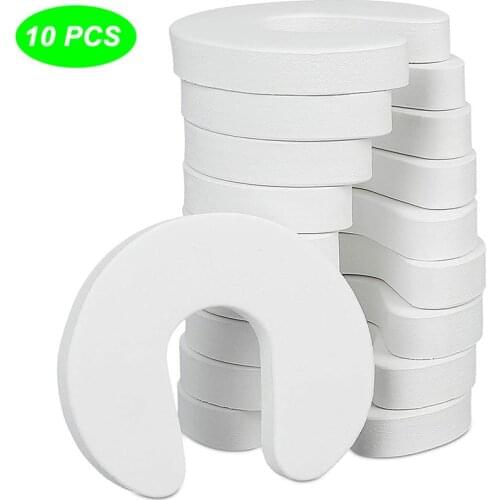 10pcs Baby Door Stop Child Safety Protectors Foam Door Stop Door Protectors Plug Anti-Lock Security Wind-Proof Door Protectors
