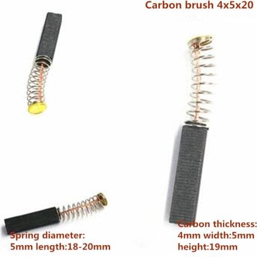 10pcs package Small Motor Carbon Brush Centrifuge Carbon Brush Tool Spring Carbon Brush Motor Dedicated Electric Brush