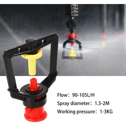 25/50/100PCS Refraction Sprinklers 6Mm Connector Micro Hanging Drip Irrigation Misting Nozzle Fogger Water Spray Atomizer