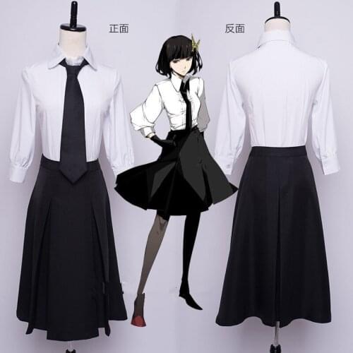 Anime Bungo Stray Dogs cosplay Akiko Yosano cos cartoon Halloween Unisex cosplay costumes Student uniform