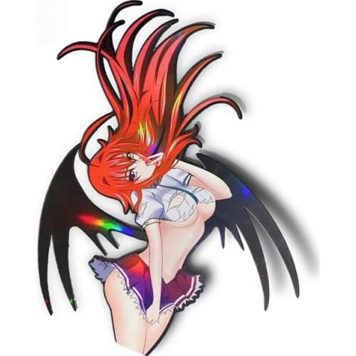 Personality Anime High School DxD Rias Gremory Peeker Car Sticker Vinyl Graffiti No Reflective Auto Motor Decal Apply To Car