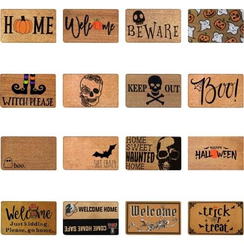 Halloween Doormats Rugs Carpets For Home Bath Living Room Floor Stair Kitchen Hallway Non-slip Carpet Doormats Indoor Outdoor