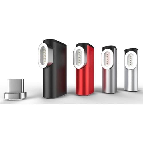 For MacBook Pro 90 Degree 87W Magnetic USB Type-C Charge Connector for Samsung USB Adapter USB C Charger magnetic suction line