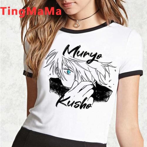 Jujutsu Kaisen Gojo Satoru Yuji Itadori t-shirt men japanese aesthetic couple print graphic tees clothes t-shirt ulzzang