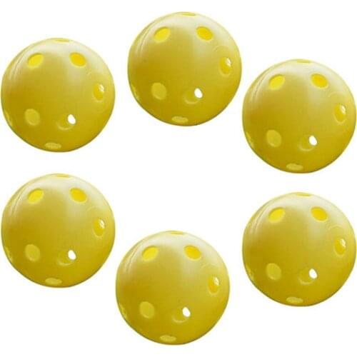 6 Pcs Indoor Golf Ball Golf Practice Balls Golf Light Ball Golf Training Aids Hole Golfs for Beginner Practice Training