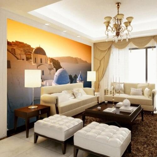 Custom mural modern minimalist non-woven wallpaper TV bedroom living room coffee shop wallpaper 3D sea view wallpaper murals