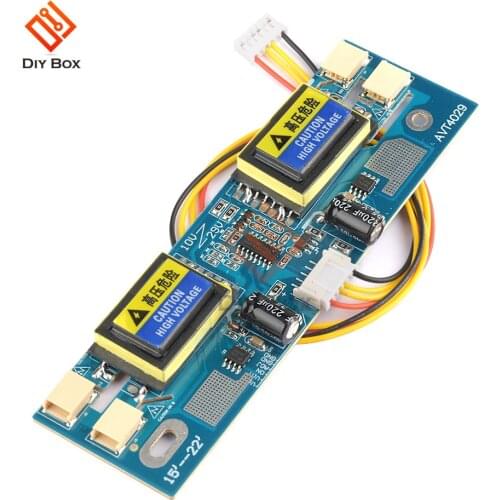 New CCFL Inverter Small Mouth 10V-30V Output 4 lamp Universal Inverter For 15-24 inch LCD Display Monitor With 4 Cord