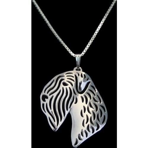 Soft Coated Wheaten Terrier Pendant Necklace Dog Jewelry Women Best Friend Choker 10pcs/lot