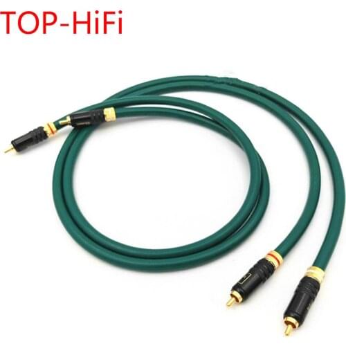 TOP-HiFi F-Alpha Series FA-220 OCC RCA Audio Cable Amplifier CD DVD Player Speaker WBT 0144 RCA Interconnect Cable