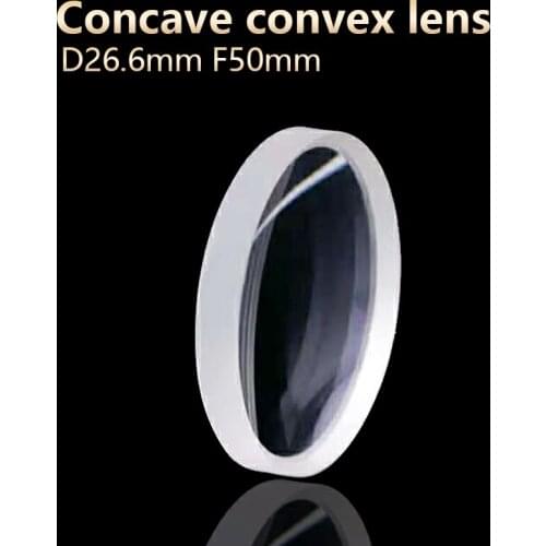 Concave convex lenses Microscope lens Telescope lens Optical research Experiment D26.6mm F50mm Customizable