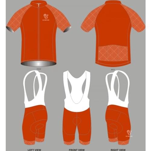 Custom high quality cycling jersey and gel pad bib shorts set MTB bike cycling clothing