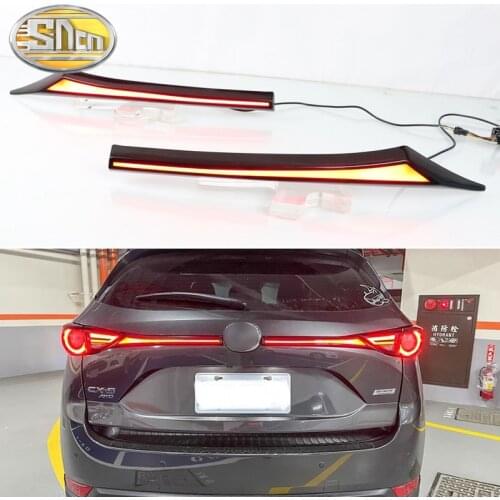 Rear Bumper Trunk Tail Light For Mazda CX-5 CX5 2017 - 2020 Car LED Rear Fog Lamp Brake Light Dynamic Turn Signal Reflector