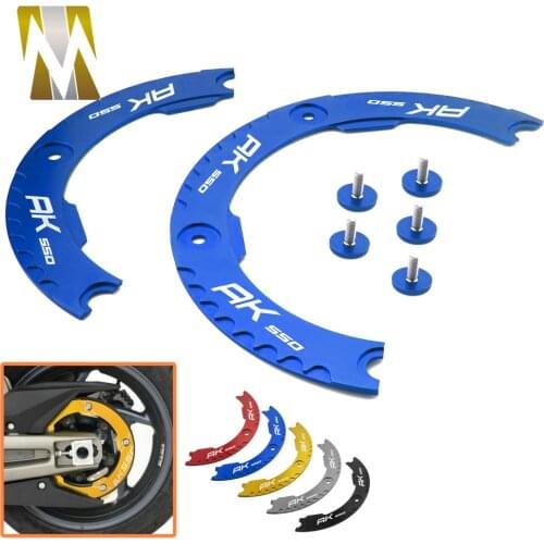 With LOGO Transmission Belt Pulley Protective Cover For KYMCO AK550 AK 550 2017 2018 Motorcycle CNC Aluminum Accessories