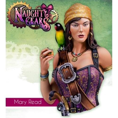 1/12, MARY READ, Contains two hands, Resin Model Bust GK, Unassembled and unpainted kit