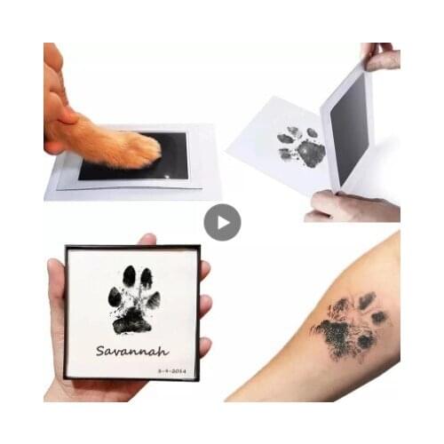 1PC Newborn Baby Handprint Footprint Inkless Ink Pad Kits Safe Non-toxic Handprint Footprint Kit For Pet Dog Paw Prints Souvenir