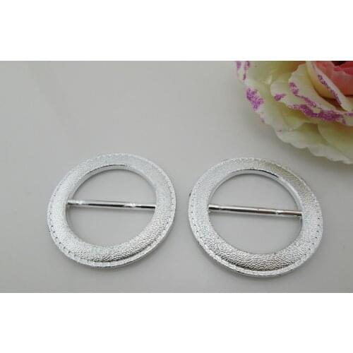 AB103 34mm)20pcs Bright Round Plastic Acrylic Belt Buckle For Chair Sash