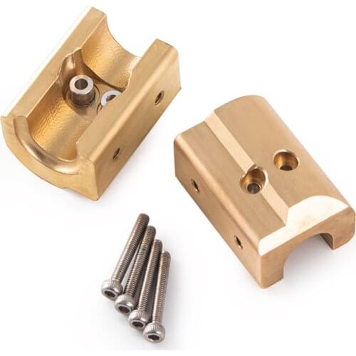 2 pcs/set of brass axle body counterweight heavy balance adapter for 1/10 SCX10 II 90046 remote control tracked vehicle