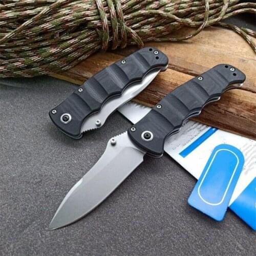 484 Butterfly Knife D2 Blade G10 Handle Hunting Pocket Knife Survival Knife Self Defense Knife
