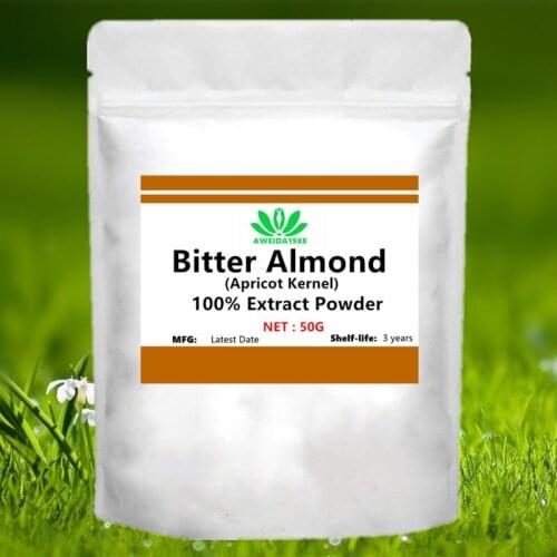 50-1000g Bitter Almond Extract Powder,Almond Kernel powder,Semen Armeniacae Amarum extract,Cosmetic effect,Antitumor effect
