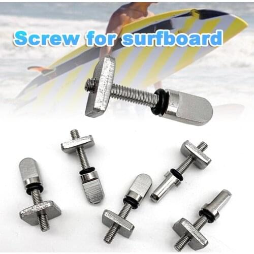 Universal 6Pcs Corrosion Resistant Surfing Paddle Boards Screws Stainless Steel Surfing Screws Multi-use for Beginners