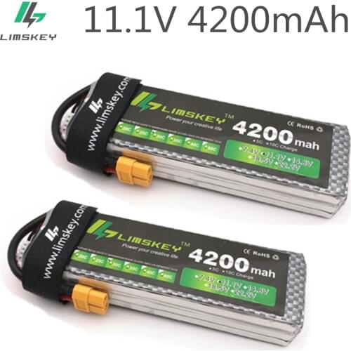 Limskey power 3S 11.1v 4200mah Lipo Battery 30c For Helicopter Drone Quadcopter Four axis RC Car Boat power 3s lipo batteris