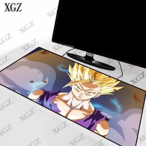 XGZ Anime Son Gohan anime Z Large Mouse Pad Rubber Gaming Mat with Locking Edge for Office/Game/Desktop Big XXL