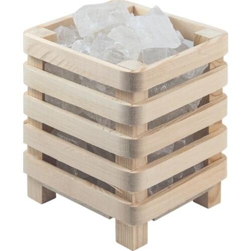 Doğaca Unpainted Cased Decorative Natural Çankırı Rock Salt Lamp