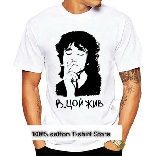 Viktor Tsoi T Shirts 100% Cotton Letters Designing Summer Tshirt For Men Pop Top Tee High Quality Comical Hilarious 018651