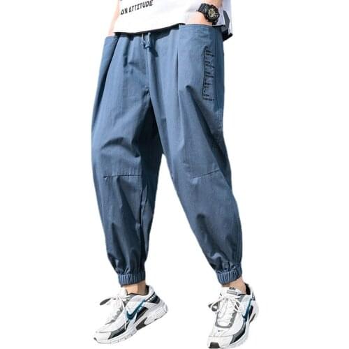 Urban Mens Spring 2021 Insts Popular Logos New Hip-hop Cargo Pants Baggy Harlem Slacks for Men Mens Dress Pants
