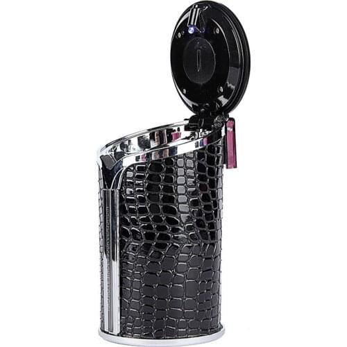 Hot Sale Car Ashtray with LED Light Smoke Ash Cylinder Cigar Ash Tray Car Styling Storage Cup Car Interior Accessories