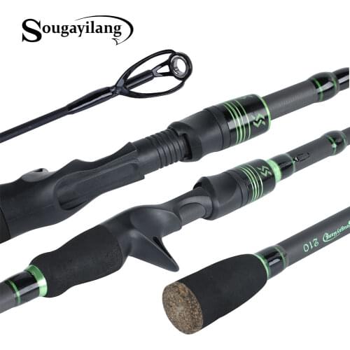 Sougayilang 24 Ton Carbon Telescopic Lure Fishing Rod Spinning Casting Ultra Light Portable Travel Fishing Camp Rods Pole