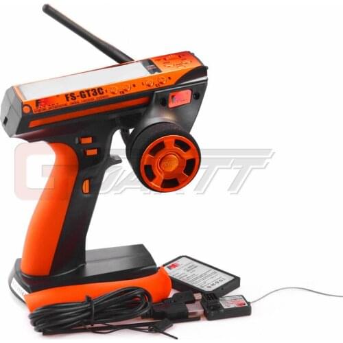 Flysky FS GT3C FS-GT3C 2.4G 3CH Gun Controller Transmitter Receiver TX Battery USB Cable For RC Car Boat