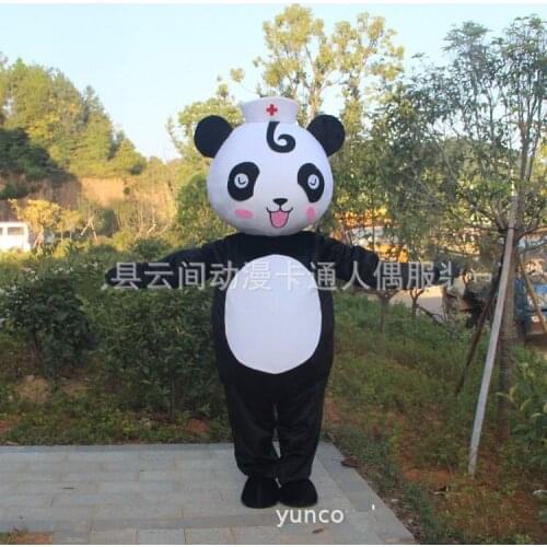 Adult size Chinese Giant Panda Mascot costume Christmas cosplay Mascot fancy cosplay costumes for Halloween party events