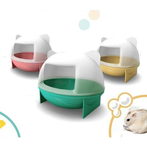 Multicolor Mouse Hamster Gerbille Pet Bathroom Bath Cage Box Hamster Toy Toilet Home Decoration Animals Cat Supplies Accessory