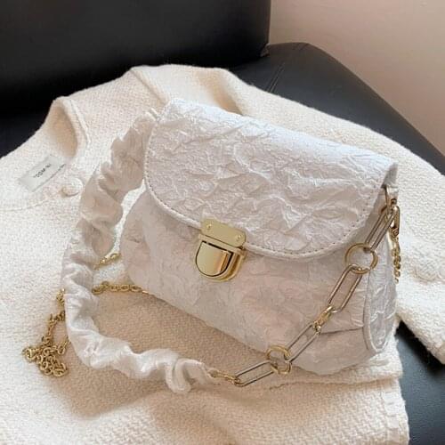 Fashion Pleated Womens Branded Bags Classic Satchels Flap Pocket Crossbody Bags For Women Luxury Designer Soft Shoulder Bag