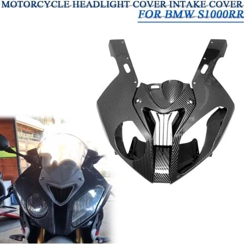 Motorcycle BMW S1000RR HP4 S1000 RR 2009-2014 2013 2012 ABS Carbon Fiber Head Upper Fairing Front Headlight Cover Jet Top Cover