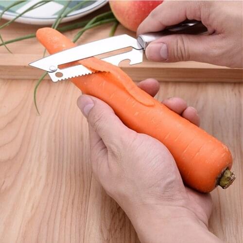 Scrape Fish Scales Planer Vegetable Peeling Knife Potato Apple Carrots Peeler Fruit Cutter Home Kitchen Bar Tools Beer Corkscrew