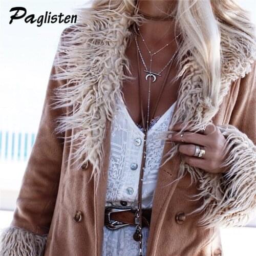PAGlisten New Hot Fashion Punk Long Bead Necklace Multilayer Moon Pendant Chains Necklaces for Women Jewelry Gifts