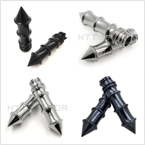 Aftermarket motorcycle parts Chrome Skeleton Spike 1" 25mm Hand Grips For Honda Shadow 750 Spirit Harley Davidson and Universal