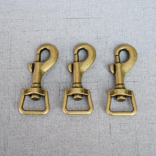 10 Pcs/Lot 15mm Strong Metal Buckle Clasp Carabiner Belt Clip Loop Snap Hook For Dog Pet Leash Lock Hardware Sewing Accessory