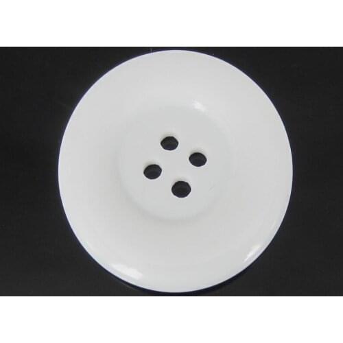 4-Holes White resin sewing buttons Scrapbooking DIY Decoration round large button for garment accessory 38mm 6pcs